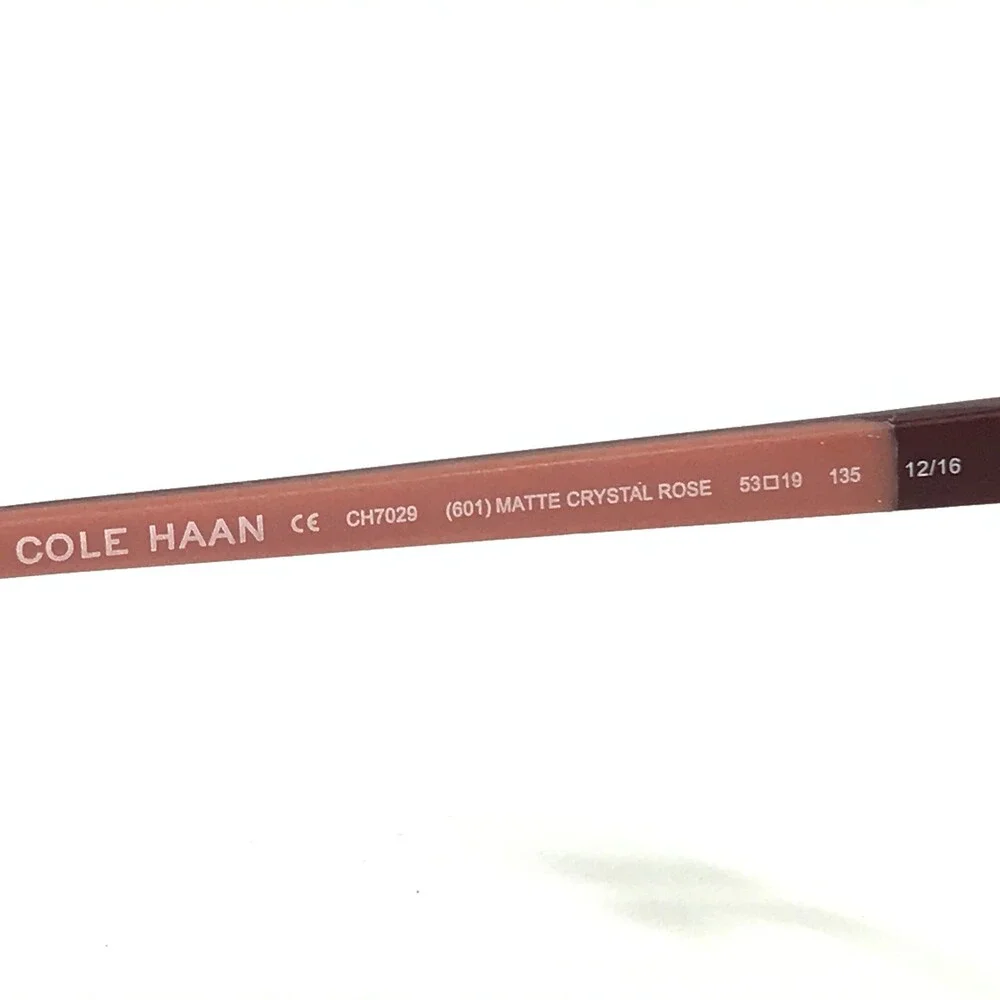 Cole Haan Eyeglasses Frames CH7029 601 MATTE CRYSTAL ROSE Red Pink 53-19-135